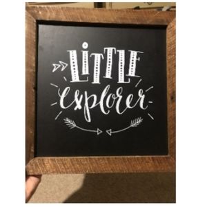 Little explorer wood wall decor